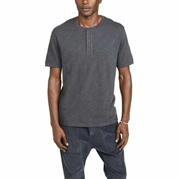 Vince Other - Vince Gray Henley Tshirt Button Short Sleeve